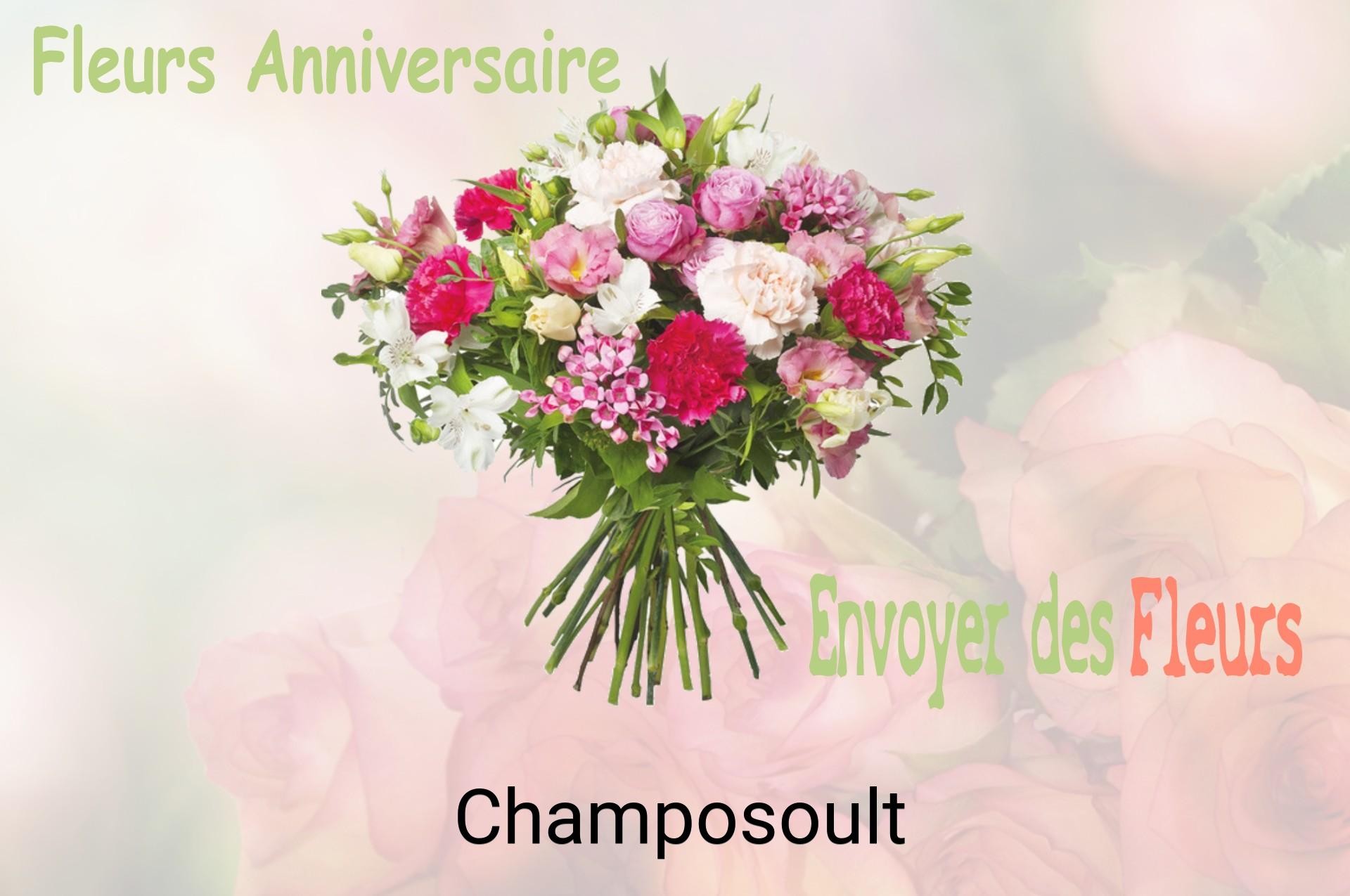 Bouquet de fleurs d’anniversaire livré à Champosoult