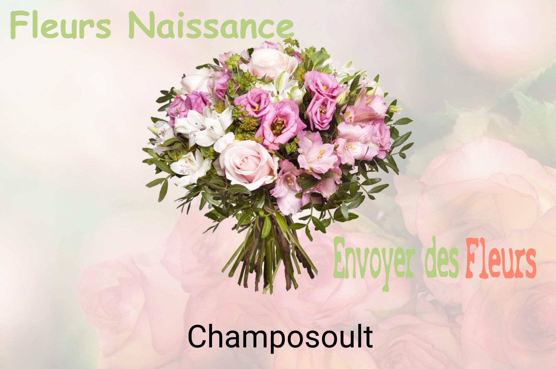 Bouquet de fleurs de naissance livré à Champosoult